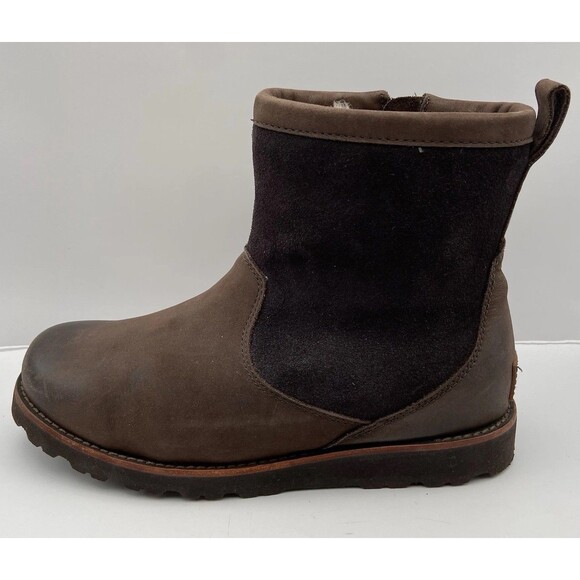 UGG Hendren TL Waterproof Boots Mens 8 Sheepskin Lined Ankle Brown main image 9